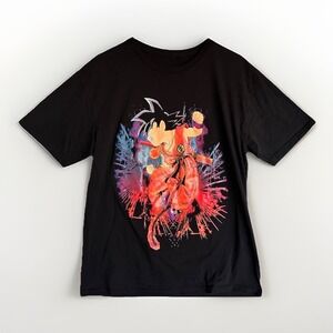 Dragon Ball Z Goku T-Shirt Double Sided DBZ Puffy Graphic Rare VTG (?)  Adult L